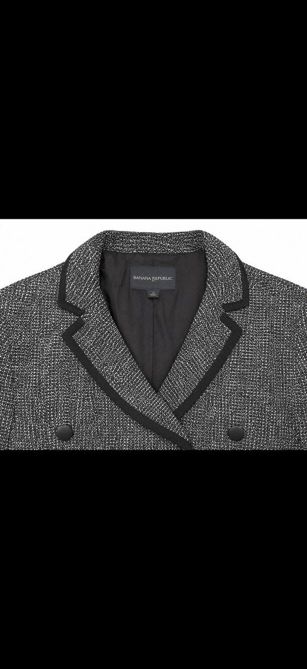 Ladies Banana Republic Jacket Double Breast 3 Button Size 12